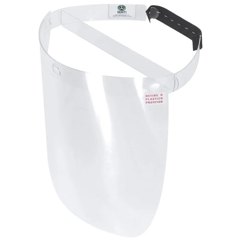Máscara De Proteção Facial Face Shield Eco Petg Com 10 Unidades - Pc / 10