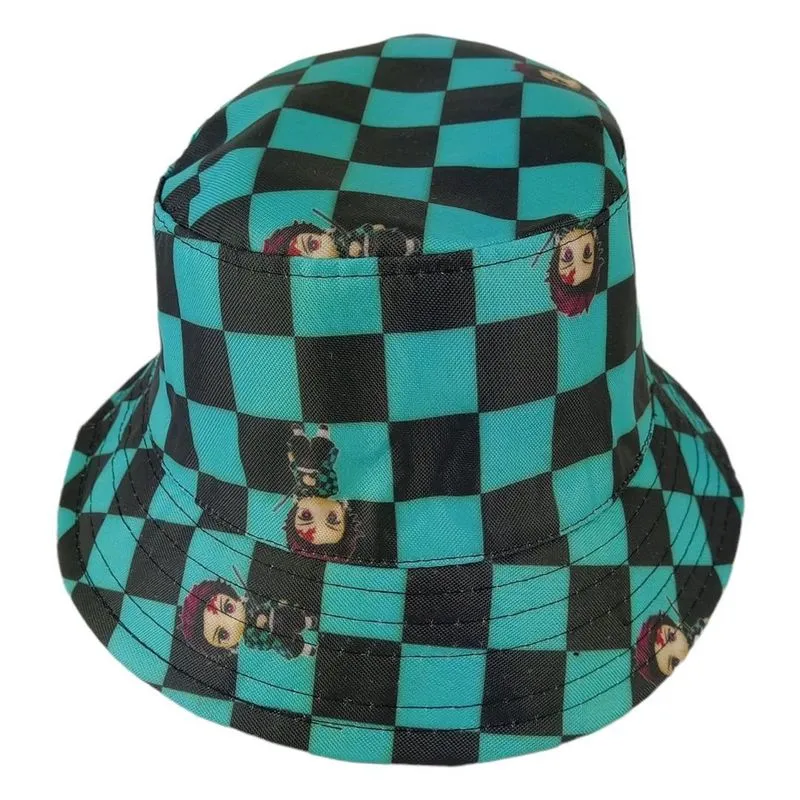 Boné Chapéu Hat Tanjiro Kamado Bucket Geek Demon Slayer