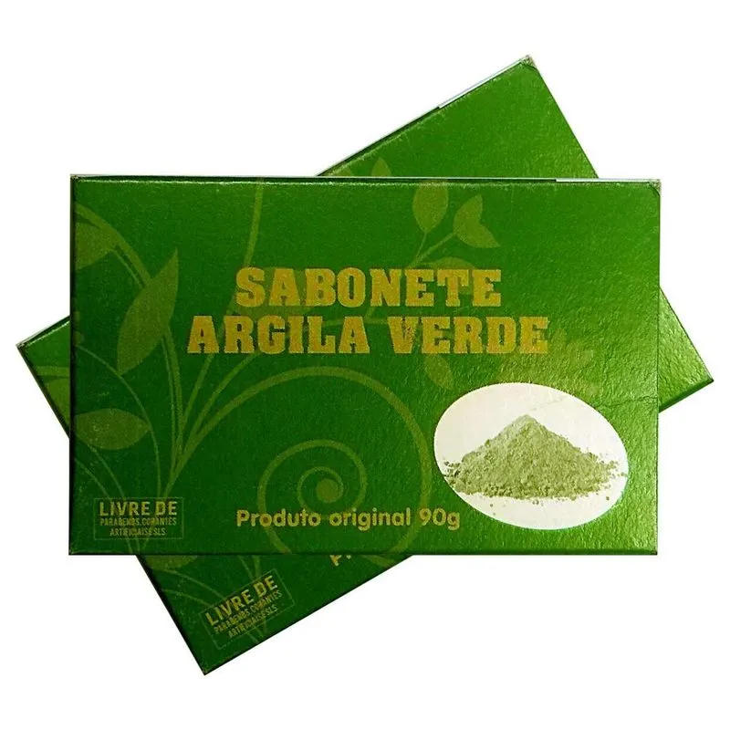 Sabonete Argila Verde 90g Tropical - Kit 2 Barras