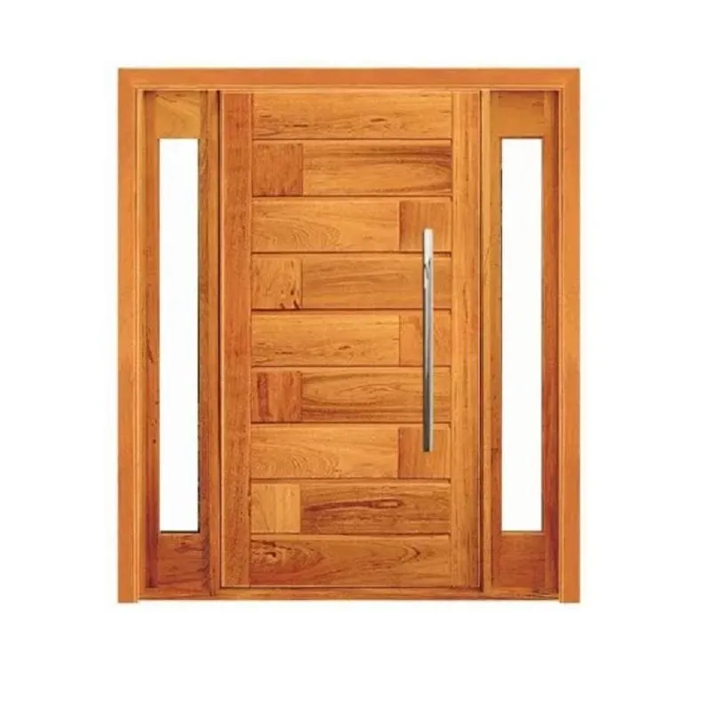 Porta Pivotante 713 Brotas Com Visor Lateral Duplo - Madeira Maciça - Angelim