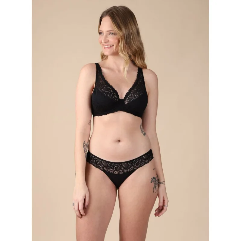 Calcinha Tanga Confidence 50872 Super Black - G