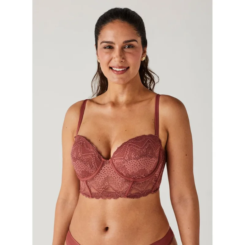 Sutiã de Renda Com Bojo Com Aro Corset Lovely 51553 Astrodust 42C