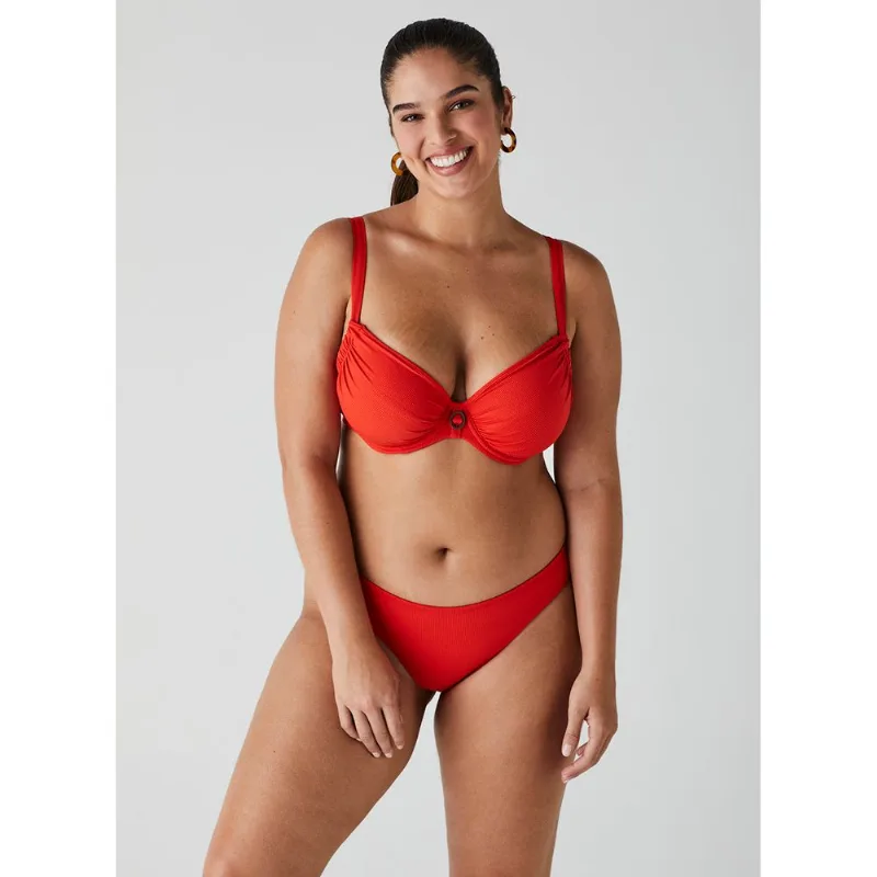Biquíni Calcinha Tanga Asa Delta Canelada 17704 Hibiscus G
