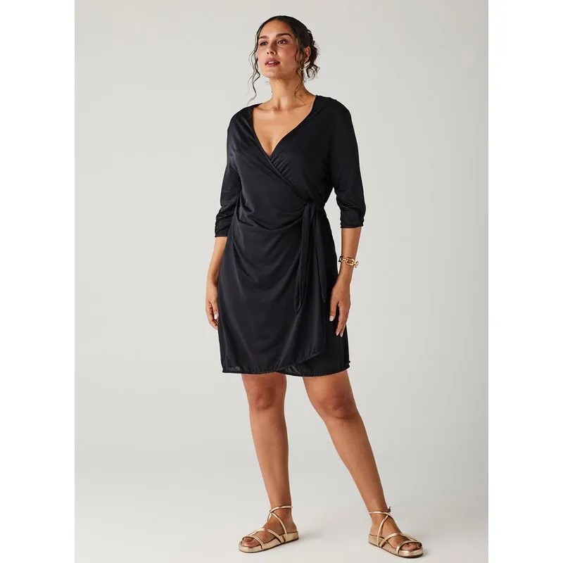 Vestido de Praia Transpassado 19606 Super Black M