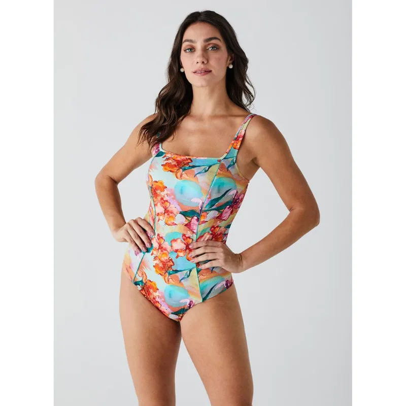 Maiô com Bojo Canelado Estampado 15709 Flower Art M46