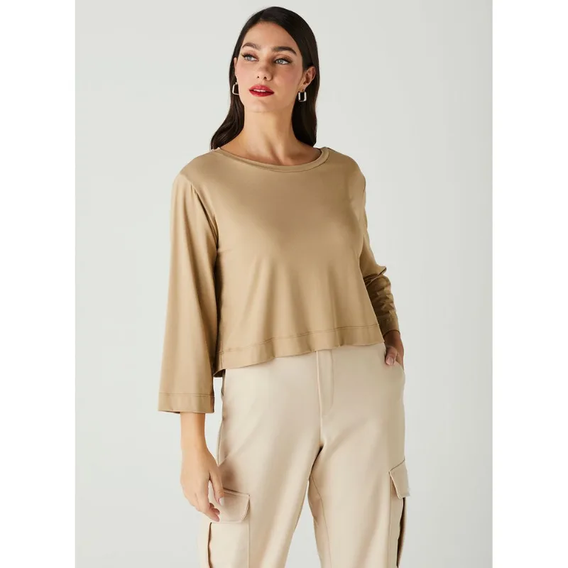 Blusa Manga Longa Fashion 21825 Ginger G