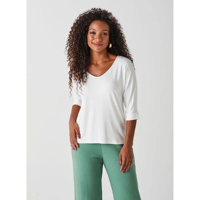 Blusa Manga ¾ 21387 Branco GG