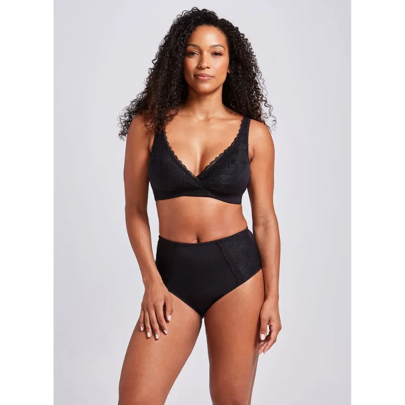 Calcinha Pós-Parto Renda Lovely 60517 Preto M