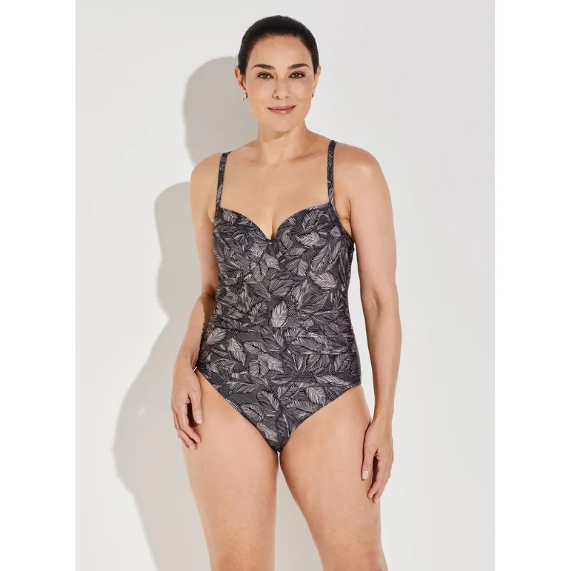 Maiô Xtreme Control Estampado 15816 Dança das Folhas G48
