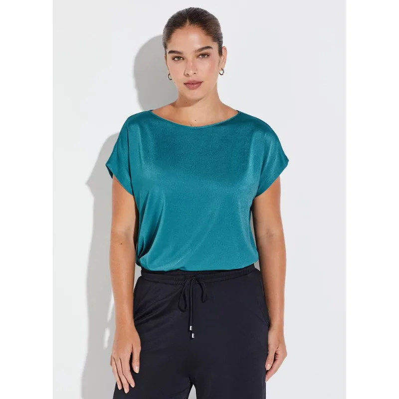 Blusa Manga Curta Tricot Like 19853 Mar Precioso M