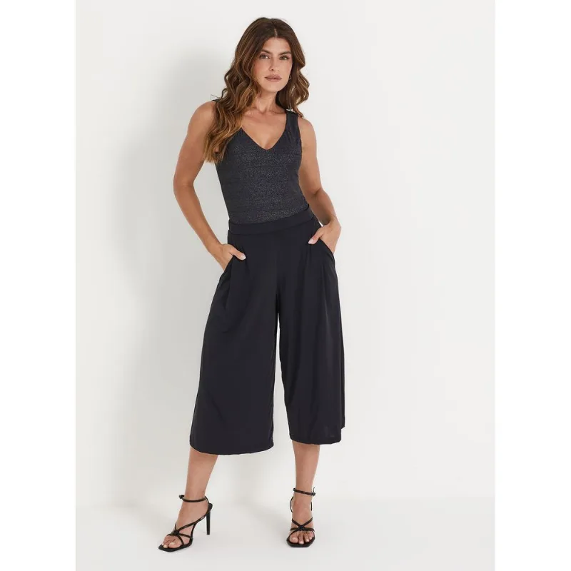 Calça Pantacourt Ampla Oxigênio 20712 Preto 40