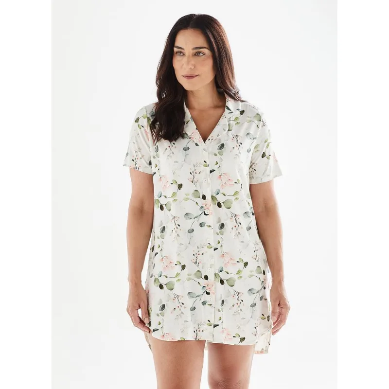 Camisão de Pijama Manga Curta 29504 Perfume da Noite G