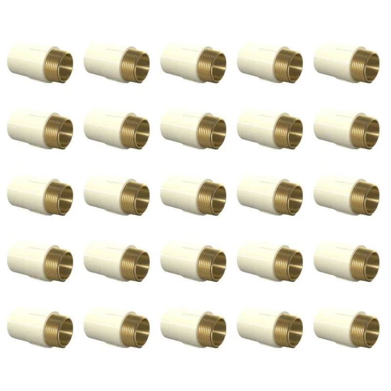 Kit 25 Unidades Conector 22Mm X 3/4 Cpvc Aquatherm Tigre