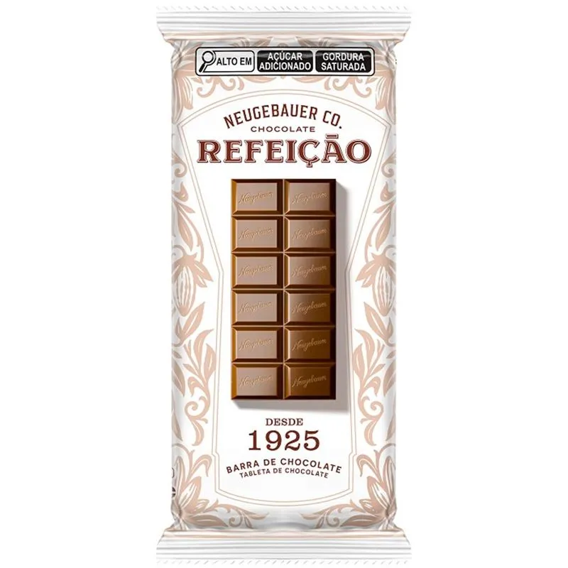 Tablete Chocolate Refeição Ao Leite 50g - Neugebauer