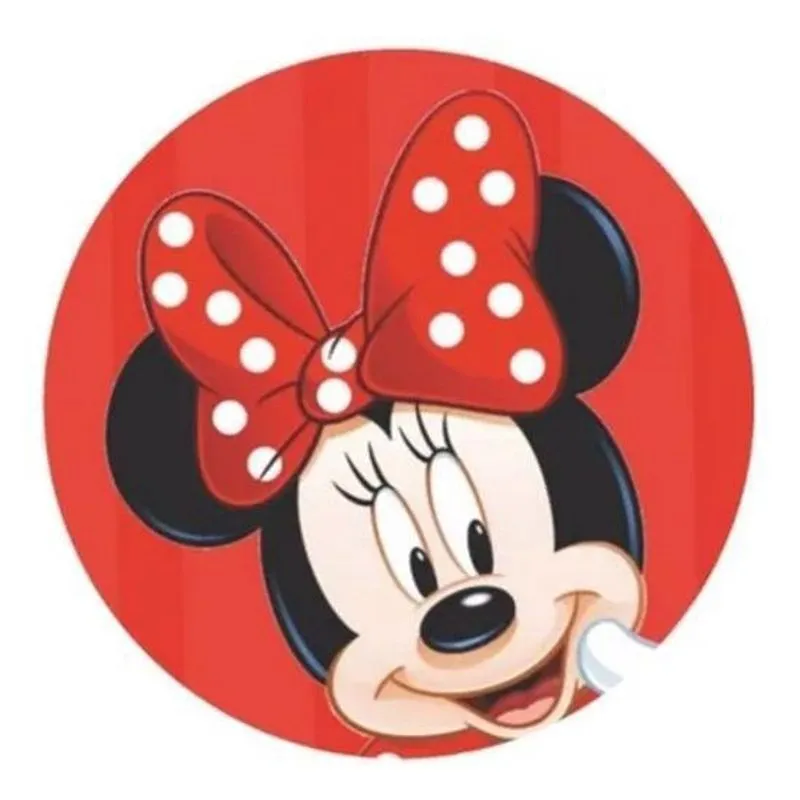 Kit Sousplat Capa + Guardanapo 4 Lugares Minnie Vermelho