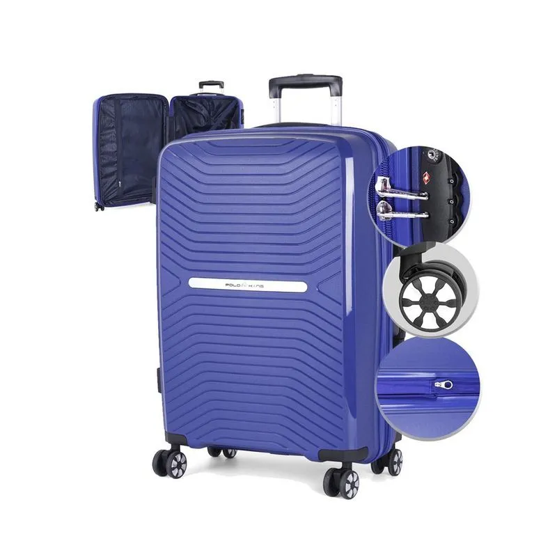 Mala De Viagem 23Kg Polipropileno Expansível Anti-Furto Tsa