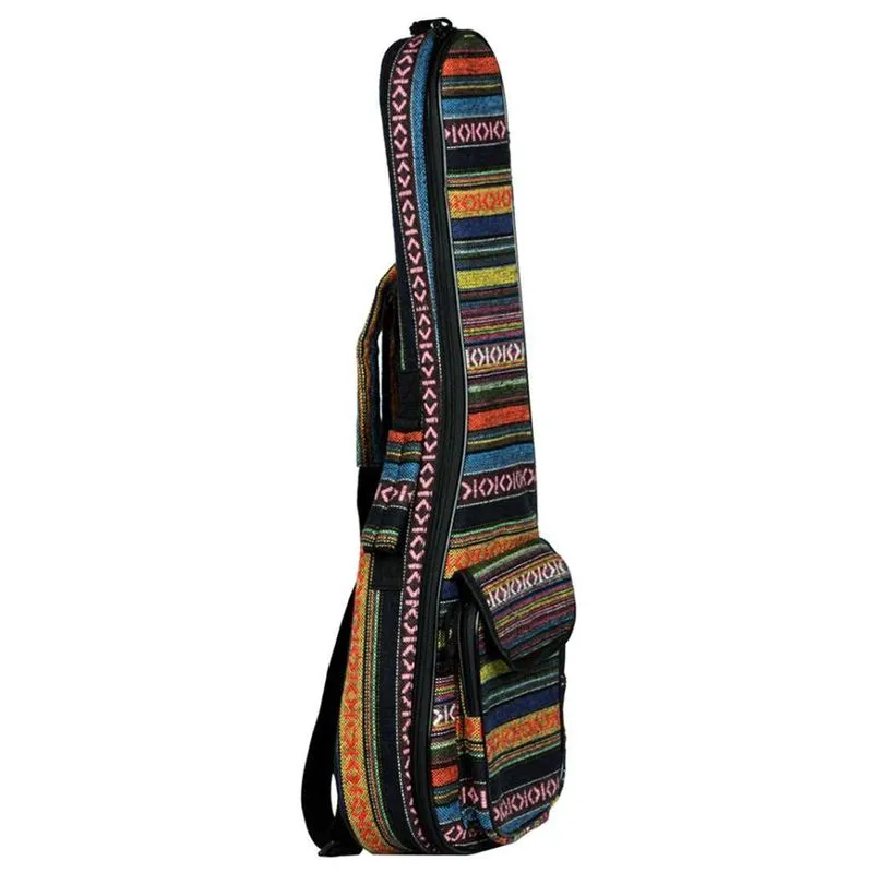 Bolsa Acolchoada Estilo Tira Folclórica Para Alça Traseira De Guitarra De Ukulele
