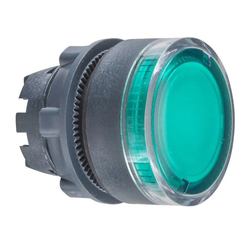 Cabeçote Para Botão Plástico 22mm Luminoso Verde ZB5AW33 - Schneider