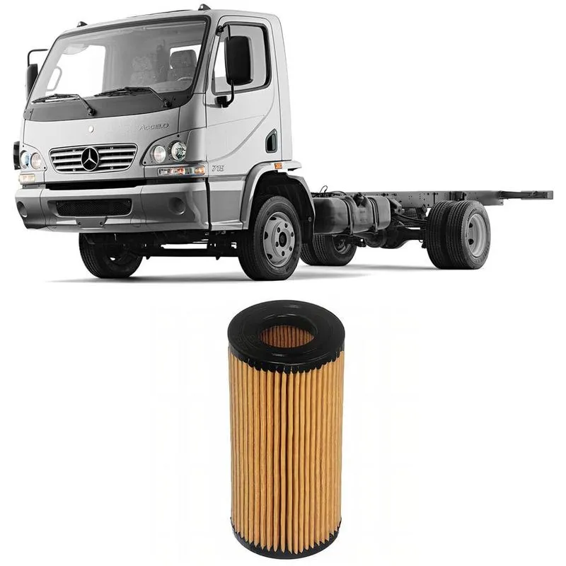 Filtro Óleo Mb Accelo 715c Om 612 La 2002/2011 Tecfil Pel107