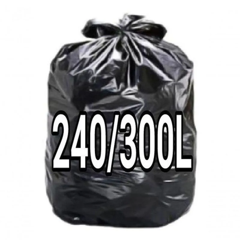 Sacos De Lixo 300L Reforçado 100 Unid + Alcool Gel