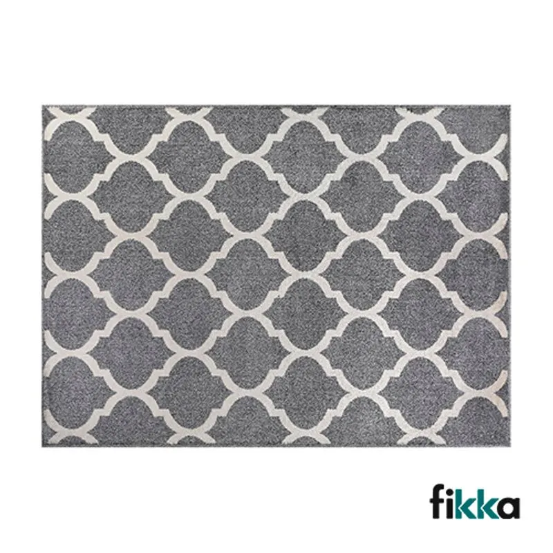 Tapete Para Sala E Quarto Classic Suprema 1,50m X 2,00m Chumbo Fikka
