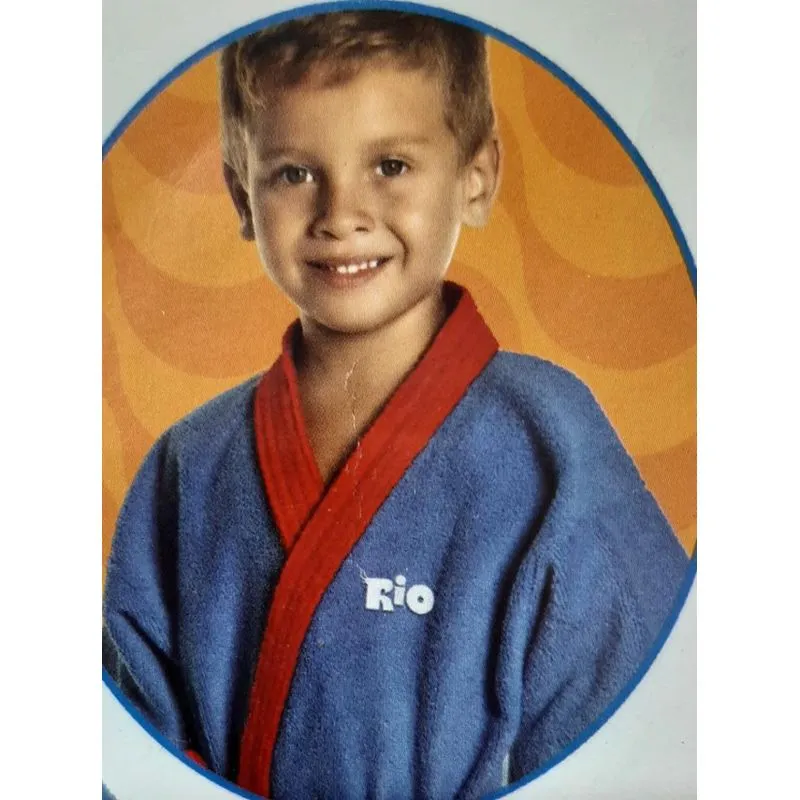 Roupao Aveludado Infantil Estampa Rio Tamanho M