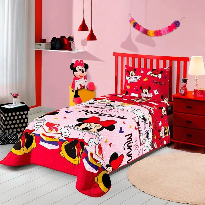 Edredom Infantil Dupla Face Minnie