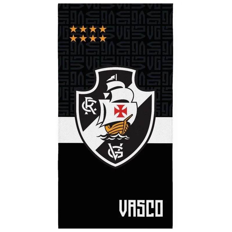 Toalha Aveludada De Time Licenciado Lepper Time: Vasco