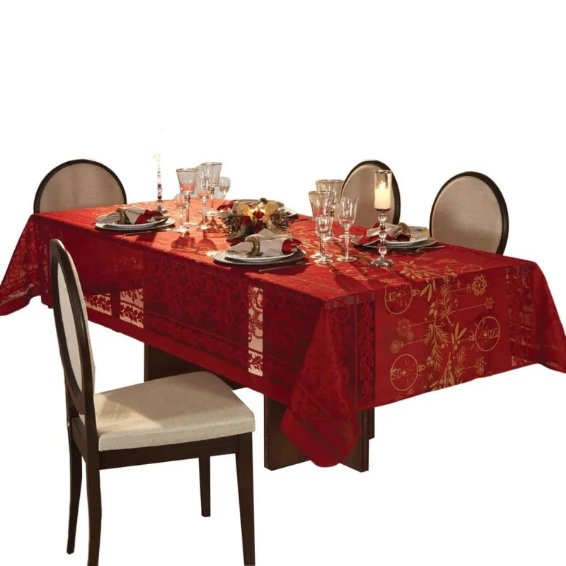 Toalha de Mesa Rendada Natal 10 Lugares 1,50 x 3,00m Lepper