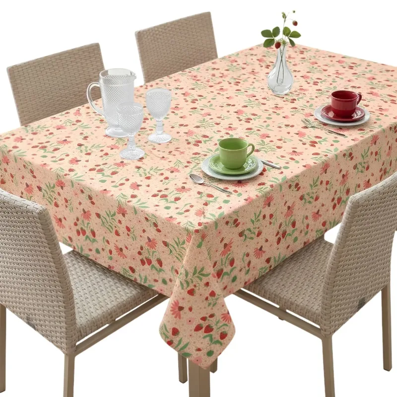 Toalha de Mesa Quadrada Lepper 4 Lugares Super Prática 1,50m x 1,50m Pomar