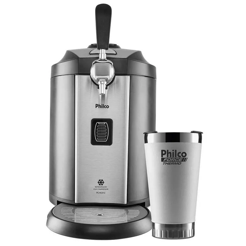 Kit Philco Chopeira Pcho05i E Copo Térmico Pth01b 127v