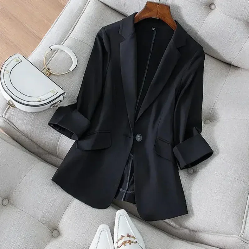 Blazer de Alfaiataria Slim Botão único Lenogue Preto / XGG