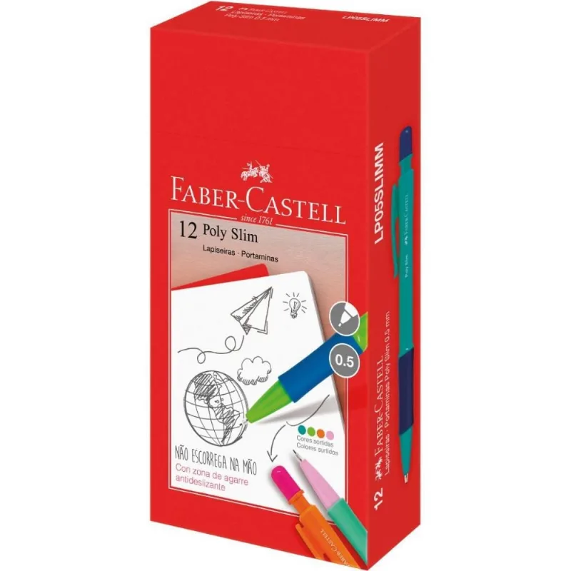 Lapiseira 0.5MM POLY SLIM MIX (S) (7891360682011)