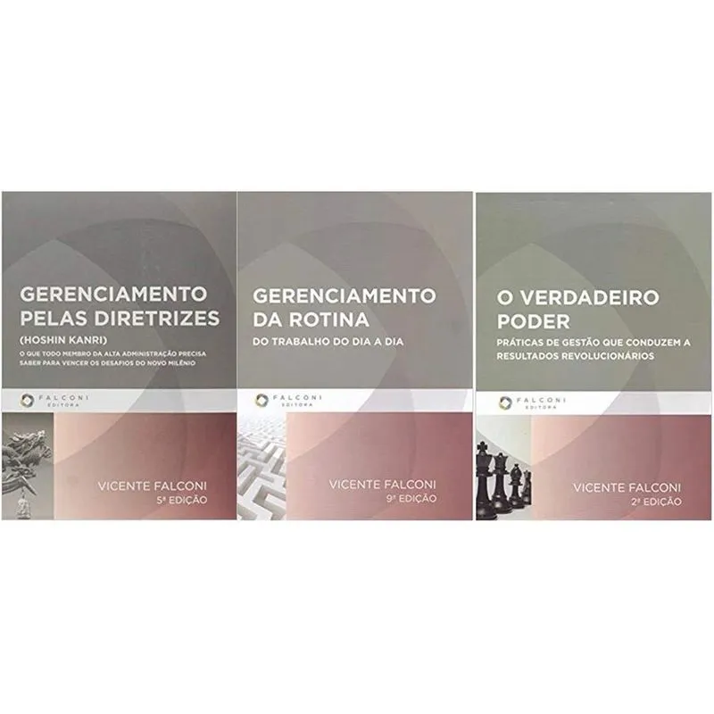 Kit 3 Livros Vicenti Falconi O Verdadeiro Poder +