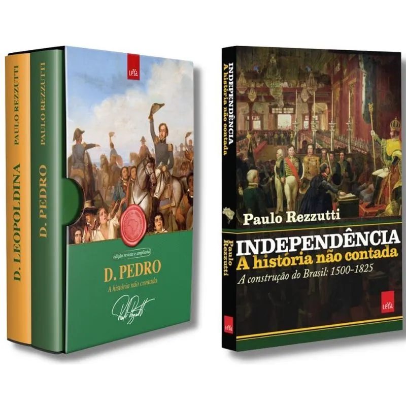 Kit 2 livros Paulo Rezzutti Bicentenário da Independência do Brasil + Independência: a história não contada