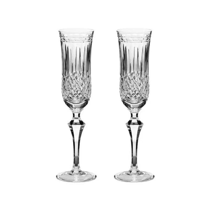 Jogo de taças champanhe em cristal Strauss Overlay 240ml 2 peças