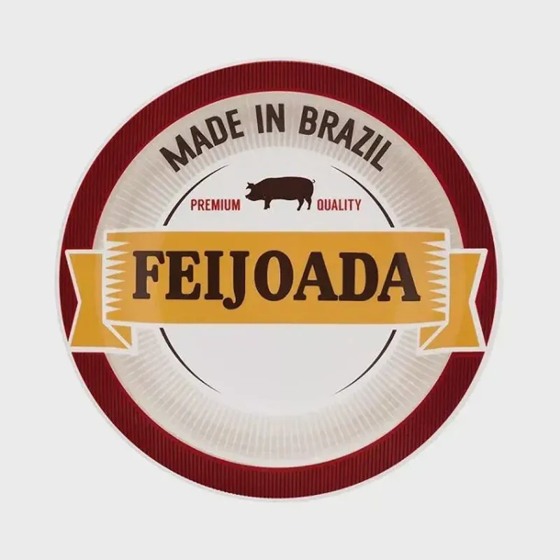 Conjunto 6 Pratos Fundos 23 cm Feijoada Premium Oxford