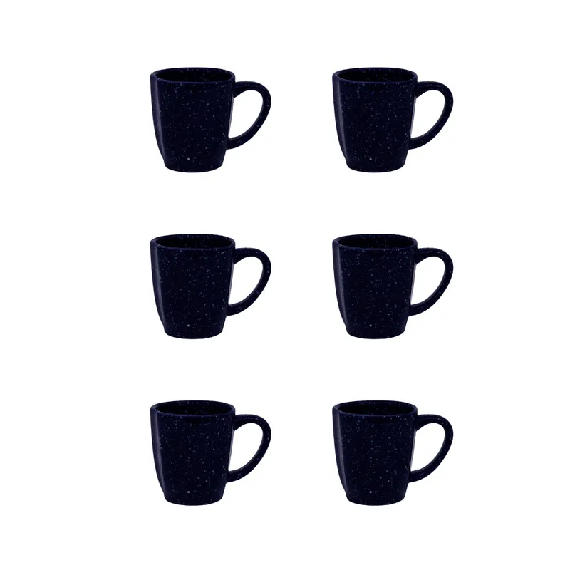 Cj 6 Canecas em Porcelana Oxford 260ml Safira