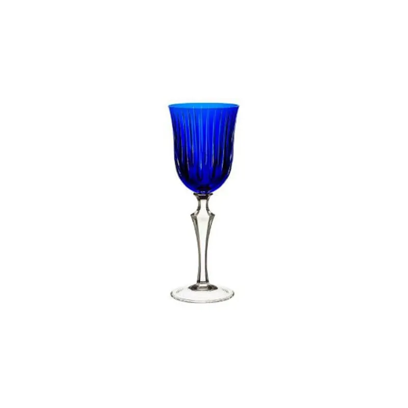 Taça de licor em cristal Strauss Overlay 237.105.150 110ml azul escuro