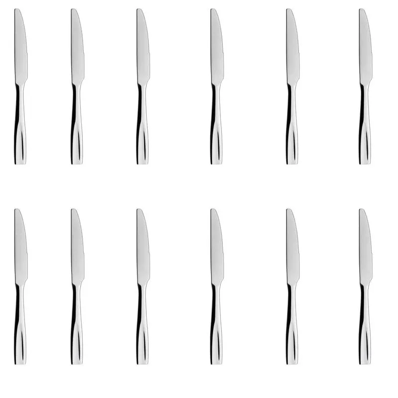 Jogo de 12 Facas de Mesa 24 Cm Fortaleza