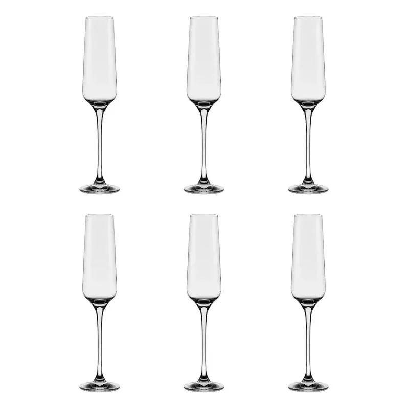 Jogo de 6 Taças de Cristal Espumante 190 ml Flavour