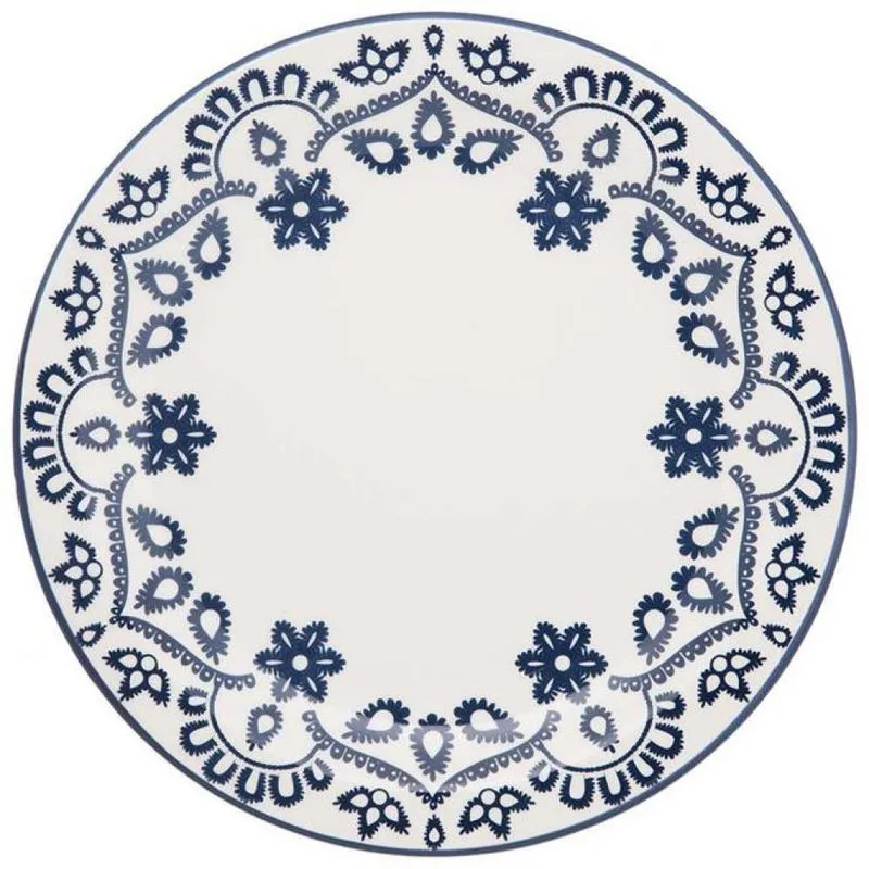 Jogo Com 6 Pratos Rasos De Mesa 26cm Floreal Energy - Oxford