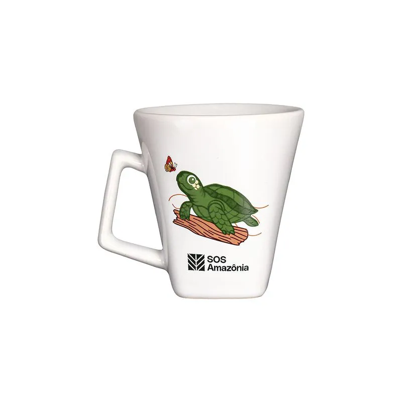 Caneca Mini Quartier 220 ml - Tartaruga-da-Amazônia