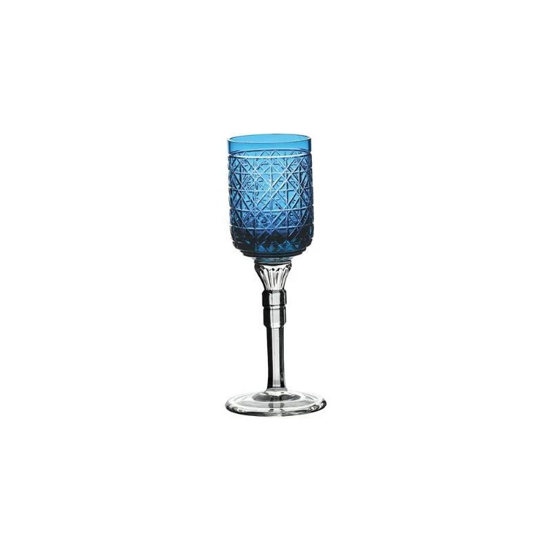 Taça de Cristal Strauss Licor - 85 ml - Simetria Azul Claro