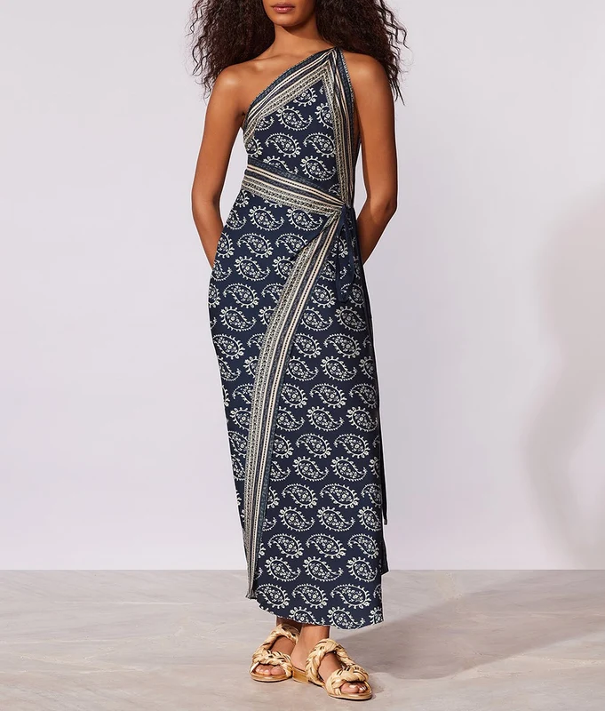 VESTIDO LONGO COSTA AZUL CIA MARITIMA 312 / XS