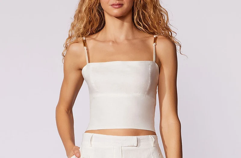 CROPPED LISOS SALIS COM ALÇA CIA MARITIMA 671 / L