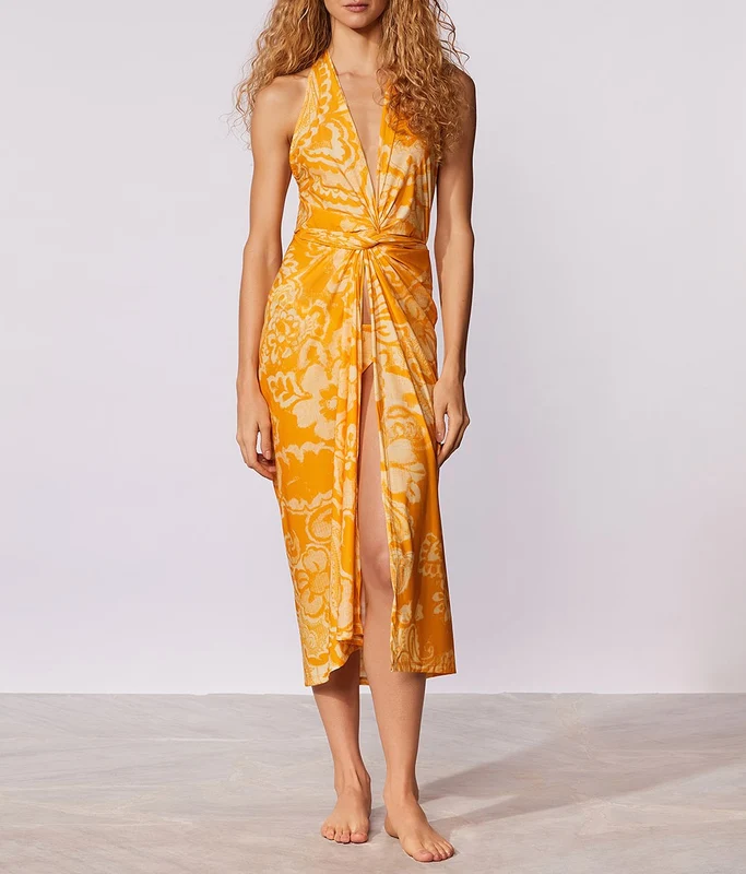 VESTIDO ESTAMPADO LA VI CIA MARITIMA 172 / XL