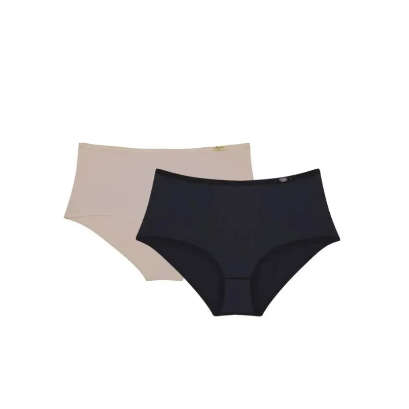 Kit de Calcinhas Maxi Classic 02 - 2 und PRETO/MINK M