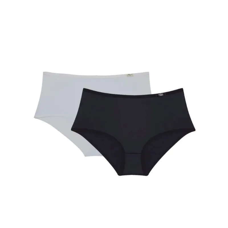 Kit de Calcinhas Maxi Classic 02 - 2 und PRETO/BRANCO G
