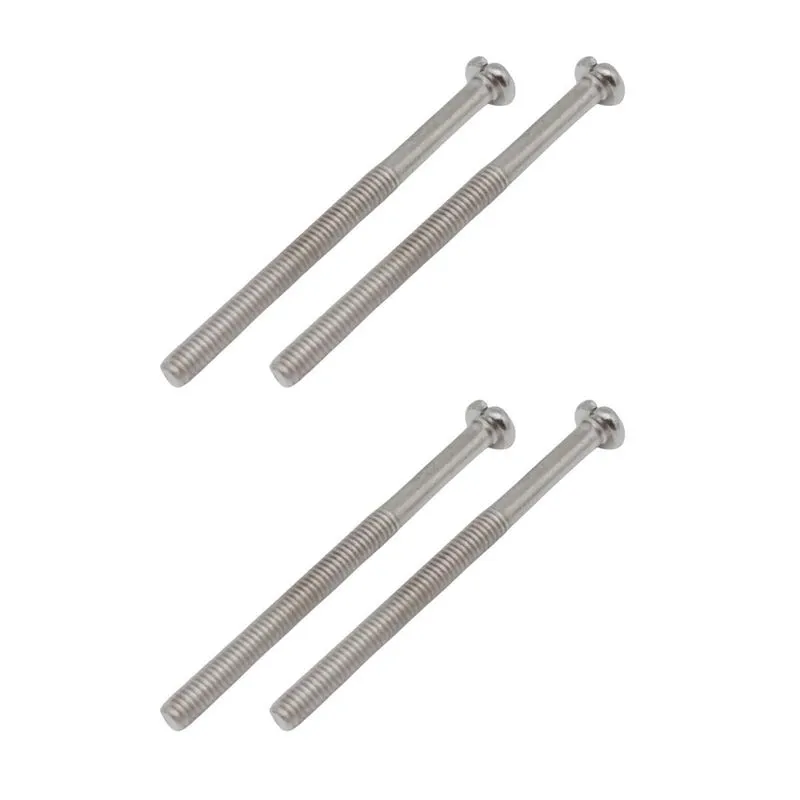 Kit 4 Parafuso Para Captador Humbucker Cromado Guitarra
